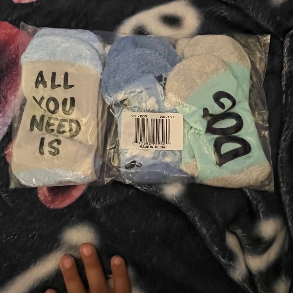 Blue and Gray Casual dog mom Socks Set